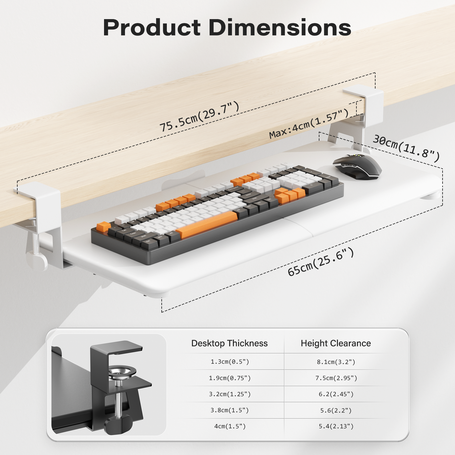 Keyboard Tray B0CQP1H599.PT04